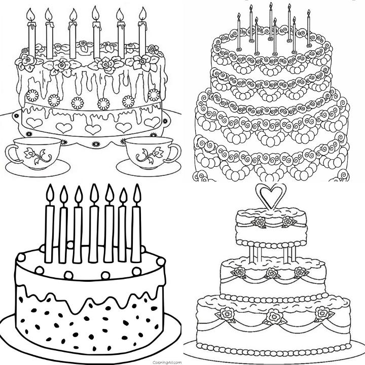 Birthday Cake Color by Number SVG Cut file by Creative Fabrica Crafts ·  Creative Fabrica
