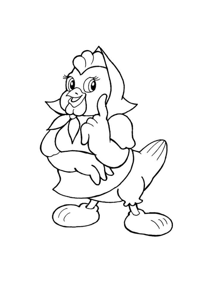 Free Chicken Coloring Page