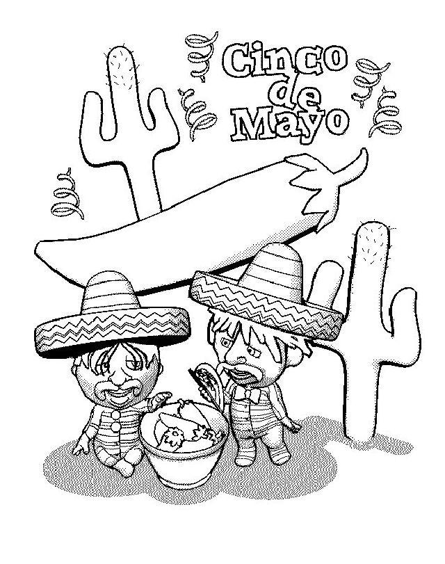 Free Cinco De Mayo Coloring Page
