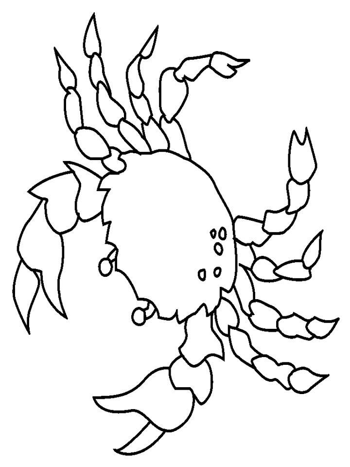 Free Crabs Coloring Pages