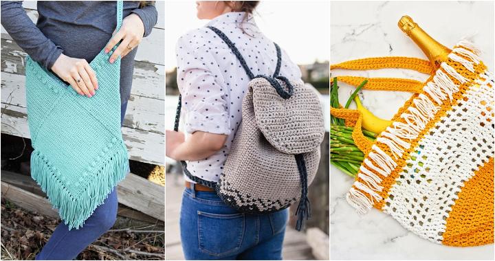30 Free Crochet Bag Patterns (Step by Step Crochet Bag Pattern)