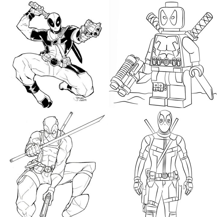 20 Free Deadpool Coloring Pages For Kids And Adults