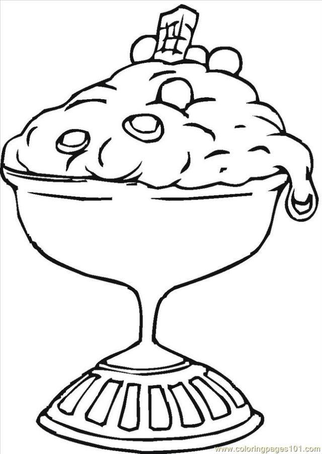 Free Dessert Coloring Sheets