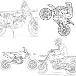 12 Free Dirt Bike Coloring Pages for Kids and Adults