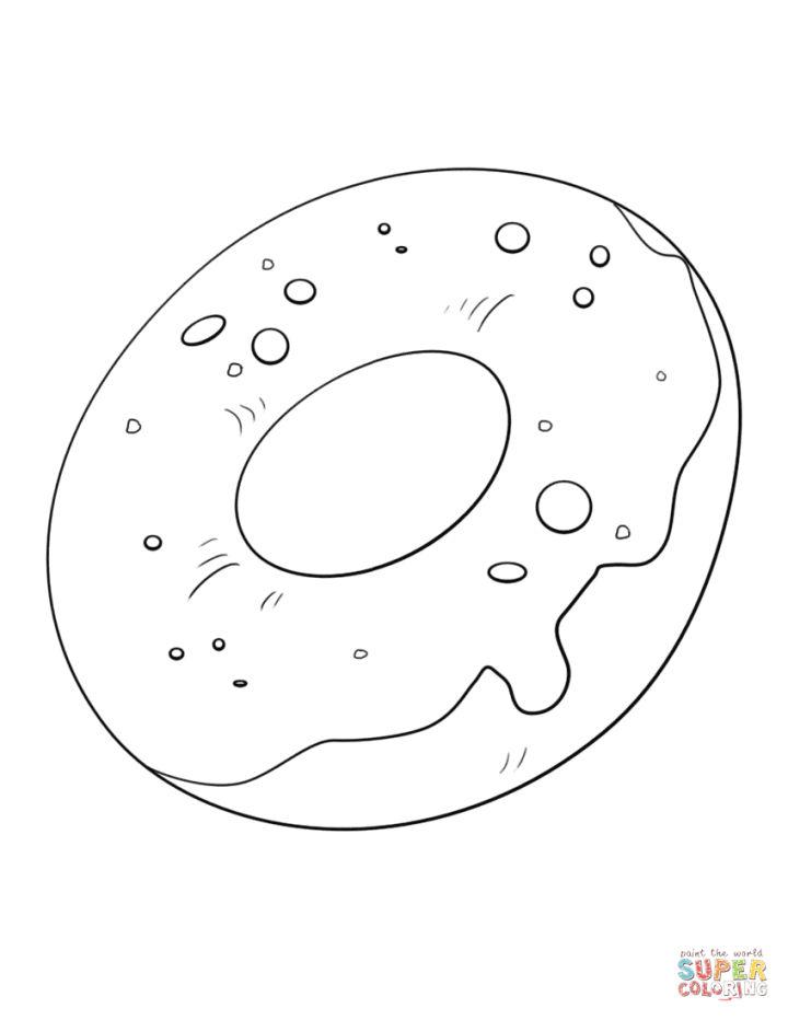 Free Doughnut Coloring Pages