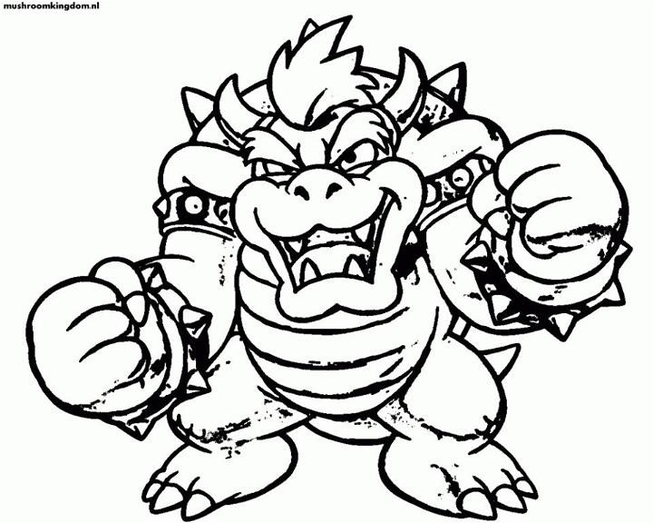 20 Free Bowser Coloring Pages for Kids and Adults