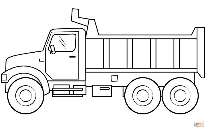 Free Dump Truck Coloring Pages to Download