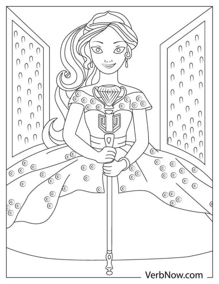 Free Elena of Avalor Coloring Pages to Download