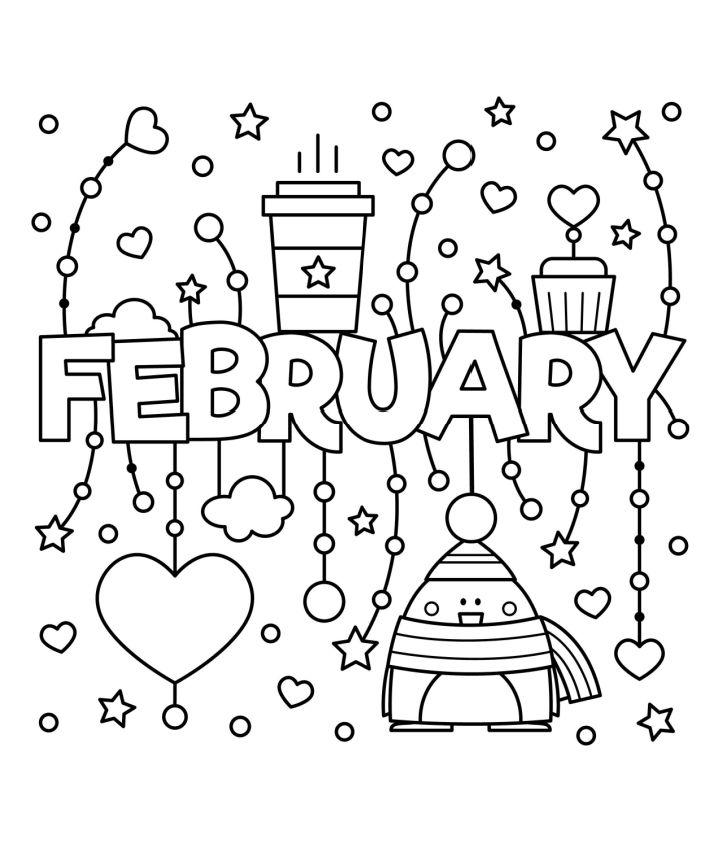 Free February Coloring Pages to Download