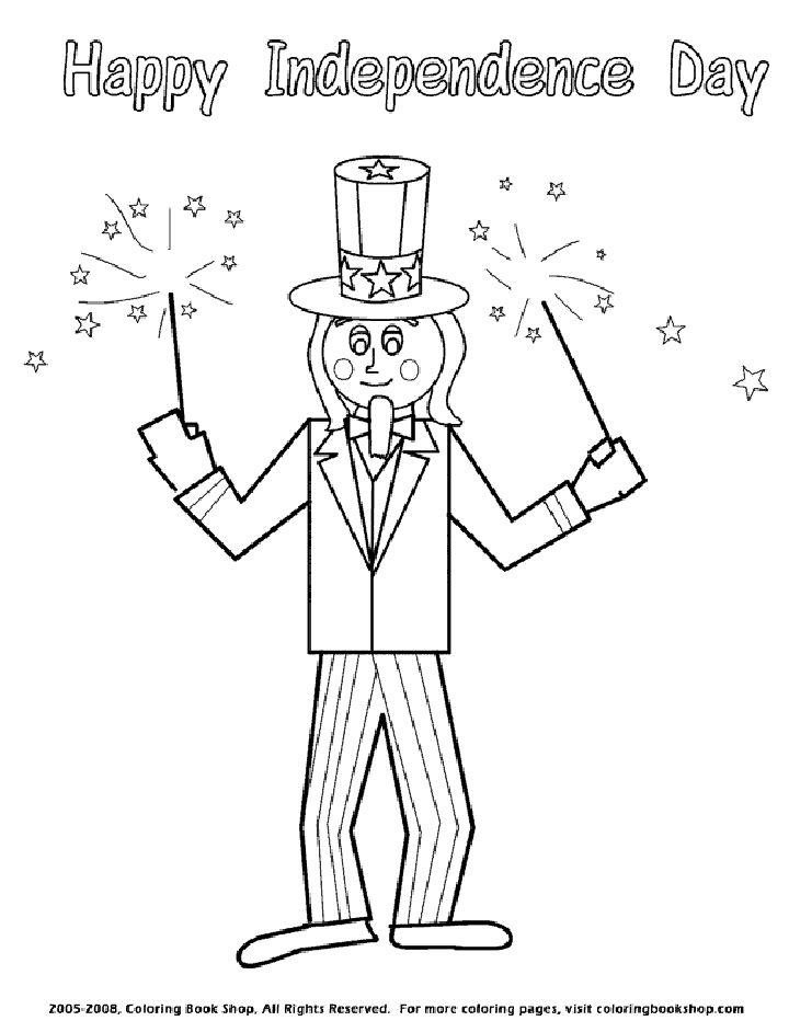 Free Fourth of July Coloring Sheets