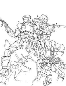 20 Free Halo Coloring Pages for Kids and Adults