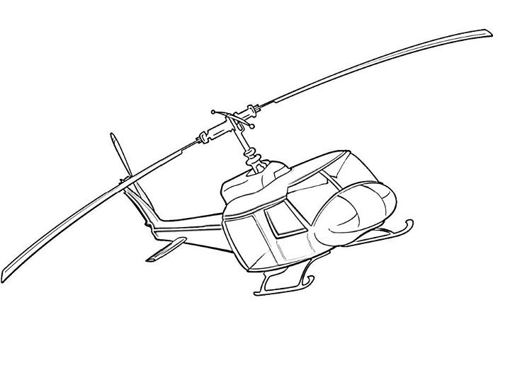 Free Helicopter Coloring Pages to Download