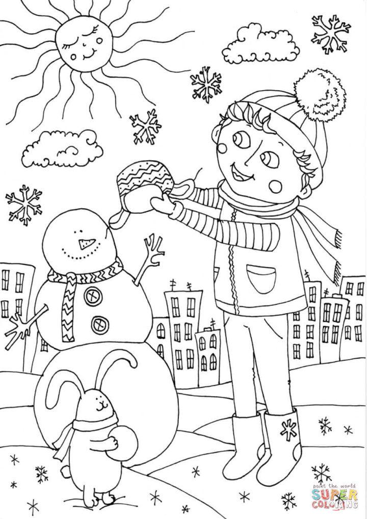 Free January Coloring Pages to Download