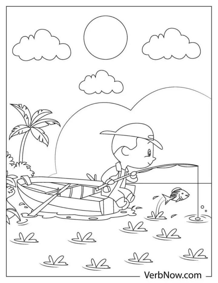 Free Kids Boat Coloring Pages