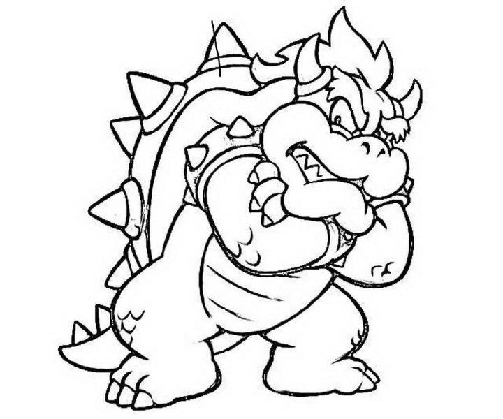 Free Kids' Bowser Coloring Pages