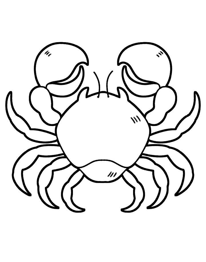 Free Kids' Crab Coloring Pages