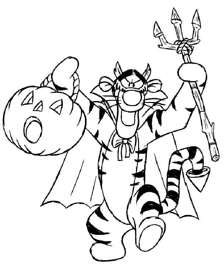 Free Kids Disney Halloween Coloring Pages