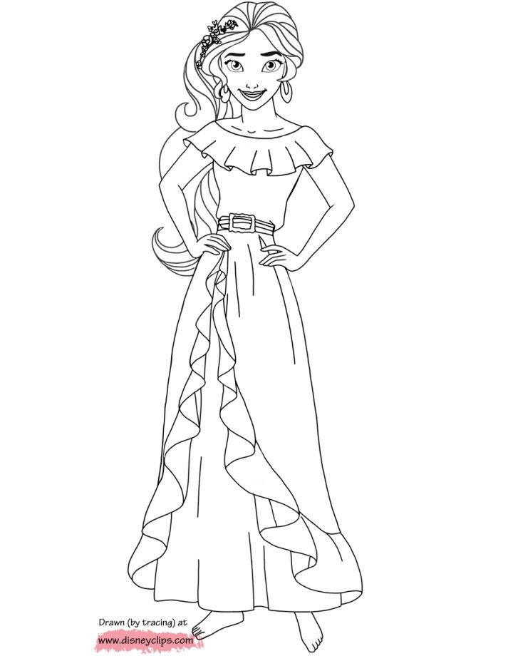 Free Kids' Elena of Avalor Coloring Pages