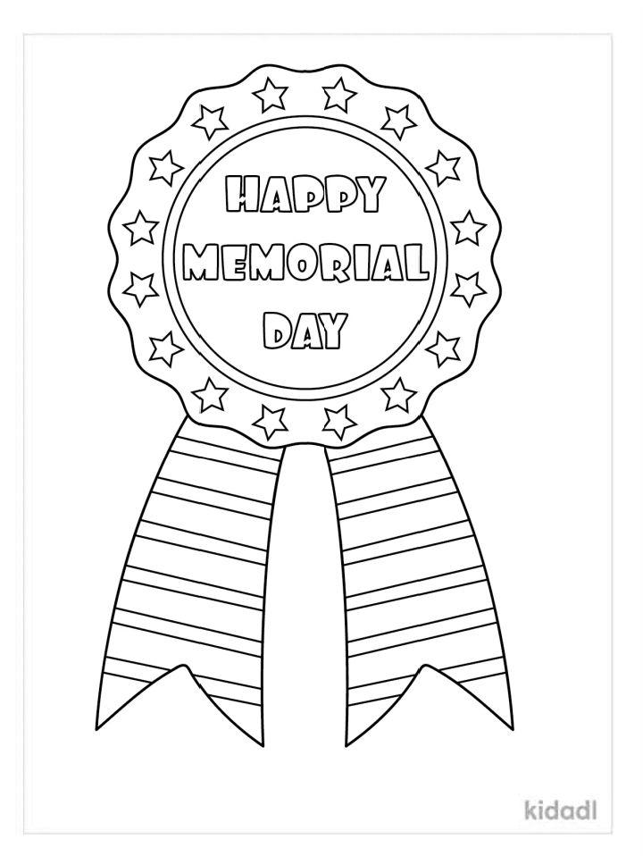 Free Kids' Memorial Day Coloring Pages