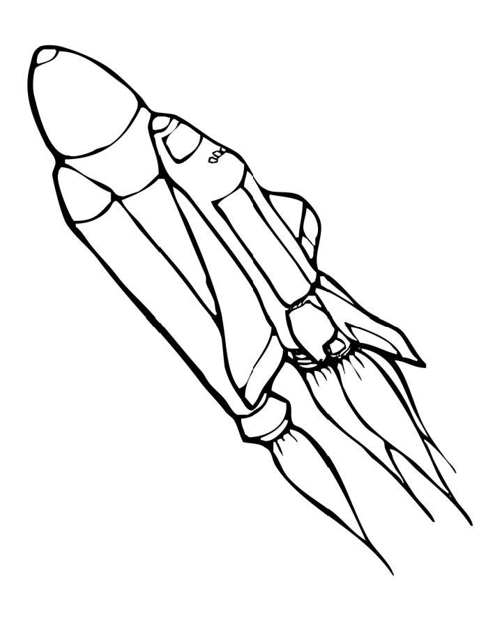 Free Kids' Rocket Coloring Pages