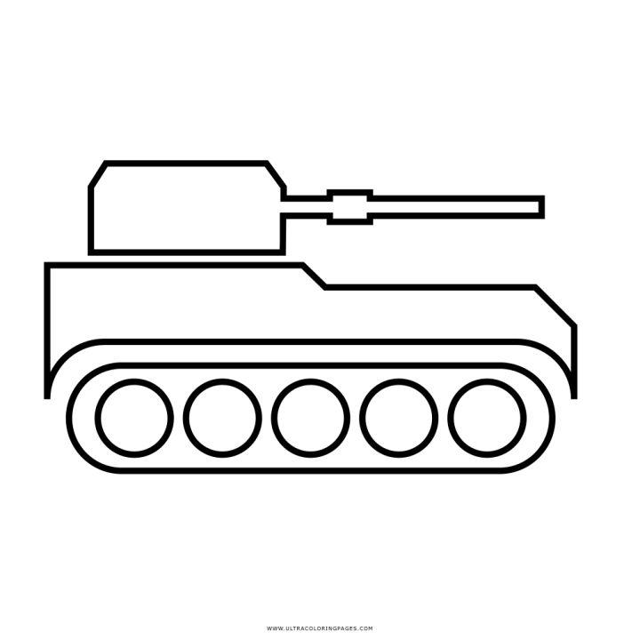 Free Kids Tank Coloring Sheet