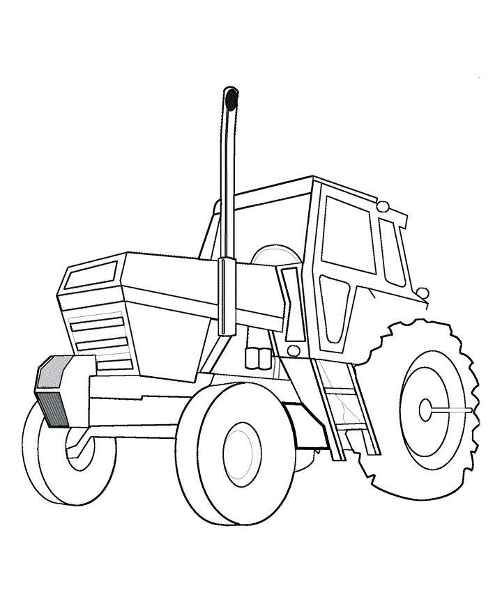 Free Kids Tractor Coloring Pages