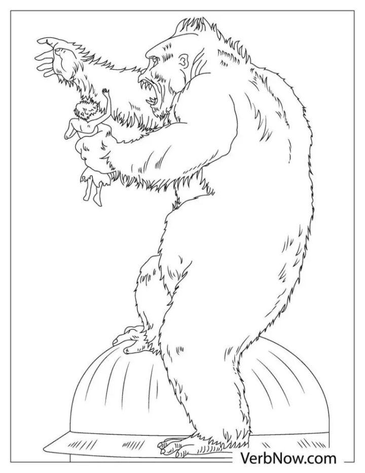 Free King Kong Coloring Pages