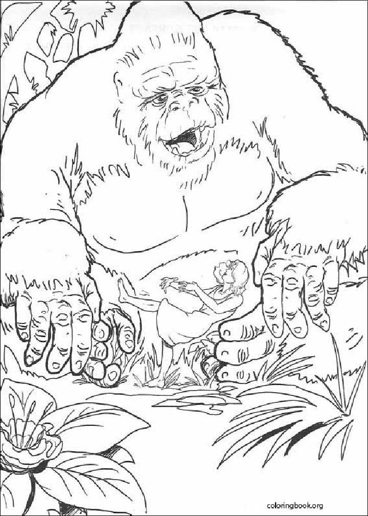 Free King Kong Coloring Pages