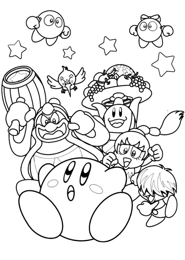 Free Kirby Coloring Sheets