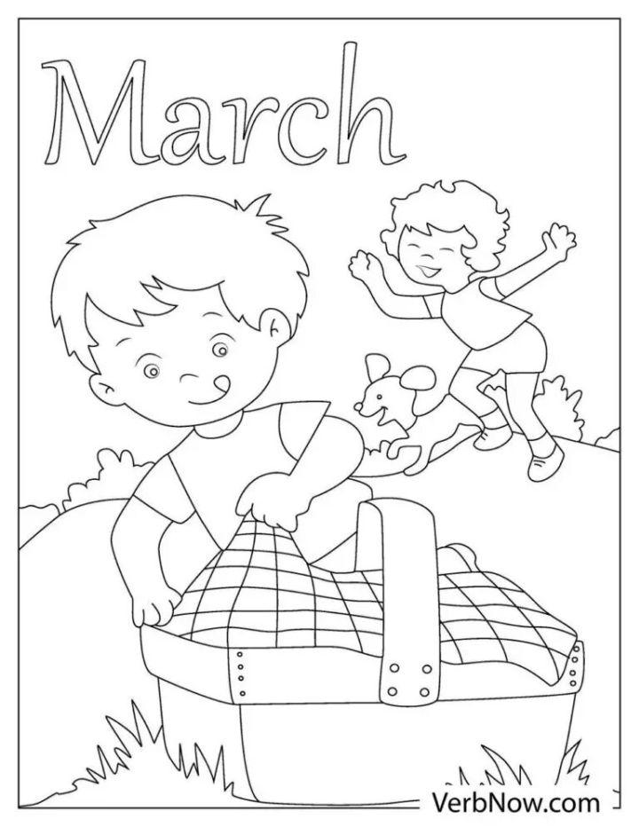 Free March Coloring Pages to Download