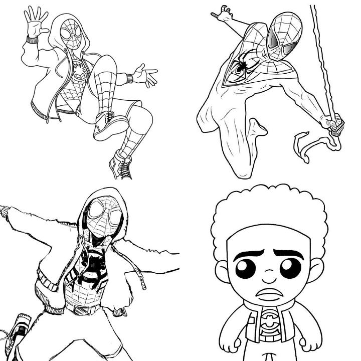 20 Free Miles Morales Coloring Pages For Kids And Adults
