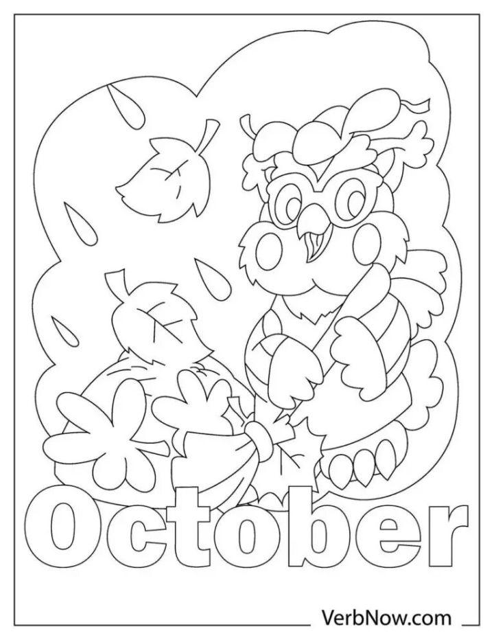 Free October Coloring Pages to Download