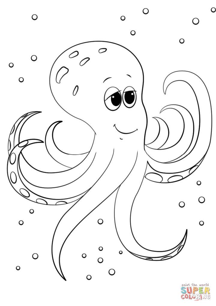 Free Octopus Coloring Pages