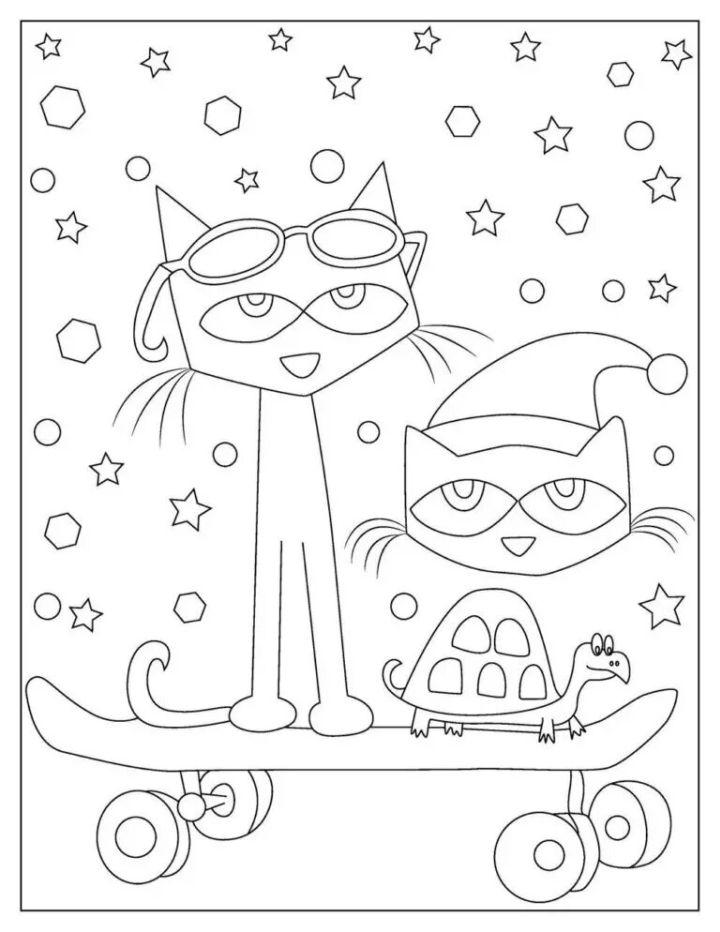 Free Pete the Cat Coloring Pages to Download