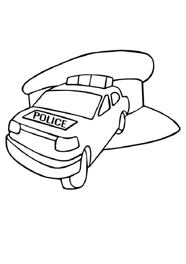 Free Police Car Coloring Pages