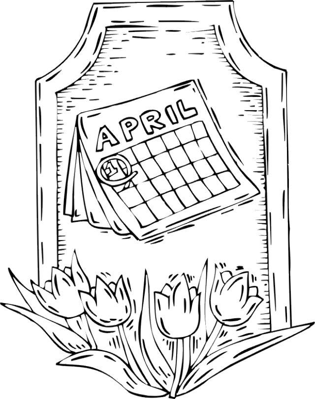 Free Printable April Coloring Pages