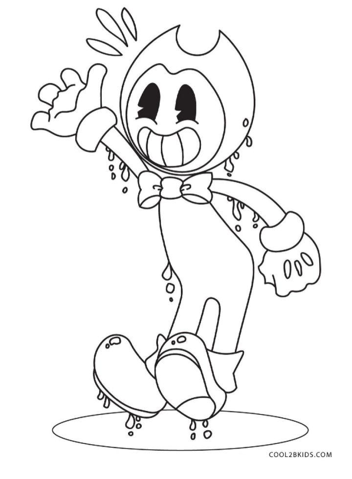 bendy and the ink machine coloring pages