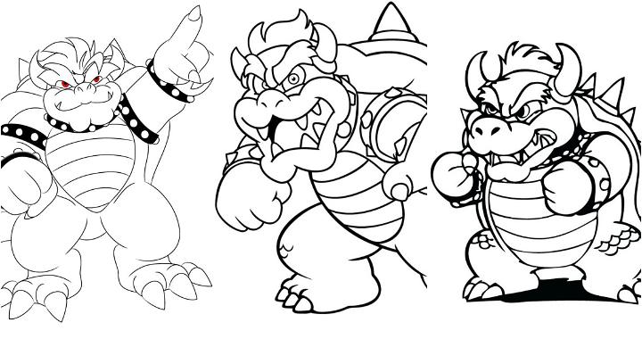 Free Printable Bowser Coloring Pages
