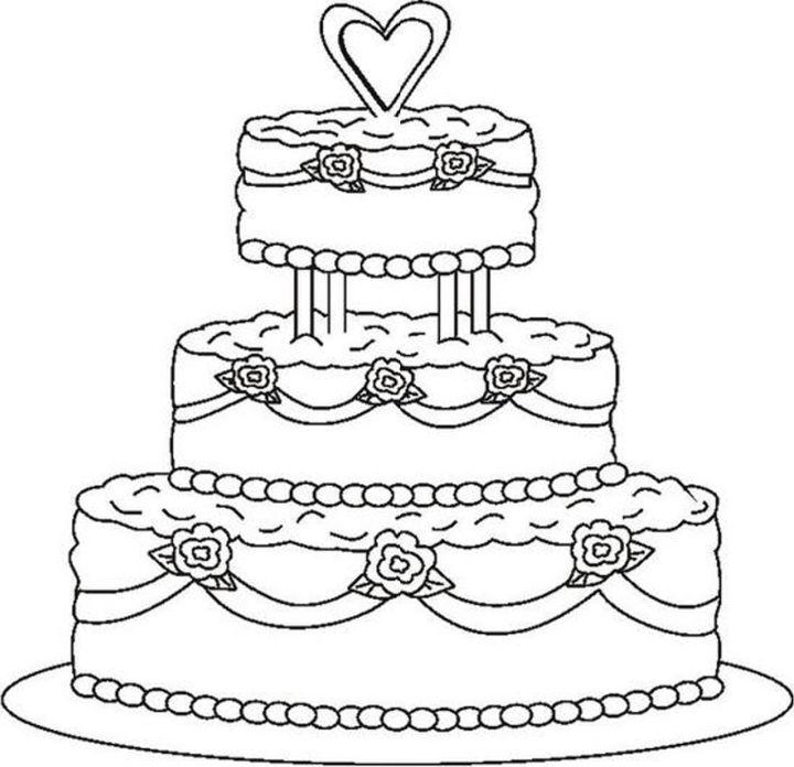 Free Printable Cake Coloring Pages