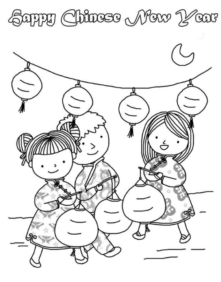 20 Free Chinese New Year Coloring Pages 2024