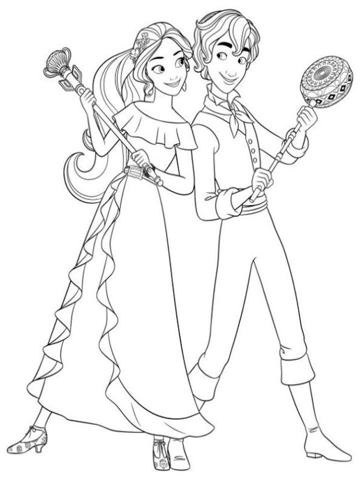Free, Printable Elena of Avalor Coloring Pages