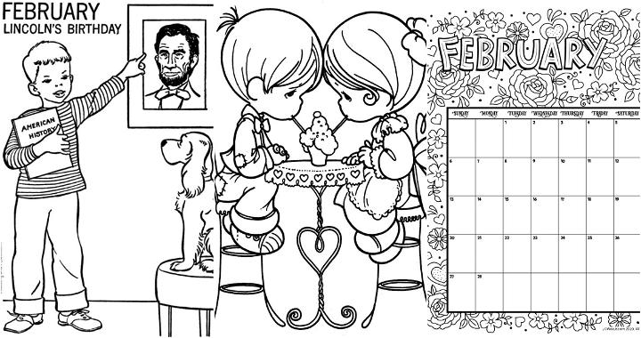 20 Easy and Free February Coloring Pages for Kids and Adults - Cute February Coloring Pictures and Sheets Printable