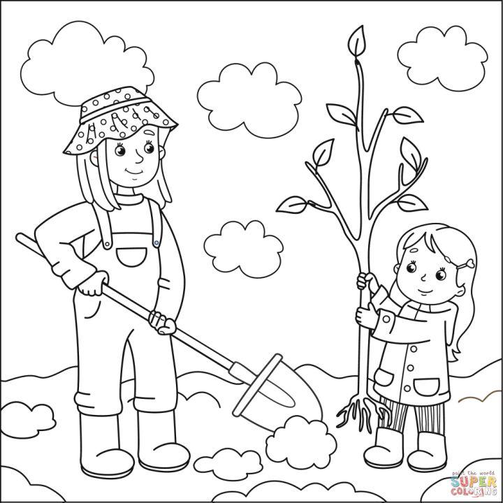 Free Printable Gardens Coloring Pages