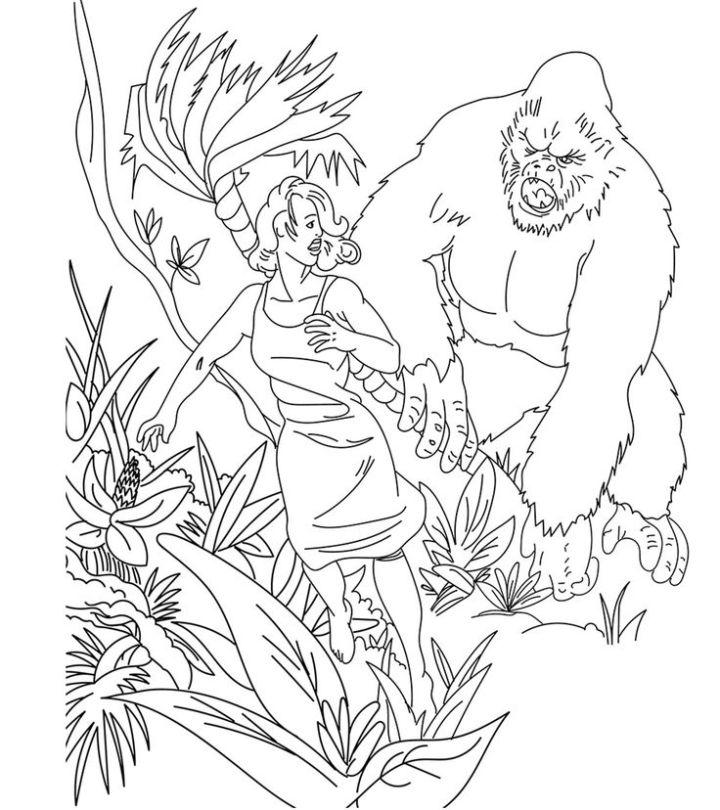 Free Printable King Kong Coloring Page