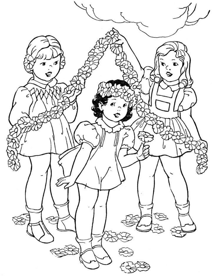 Free, Printable May Coloring Pages