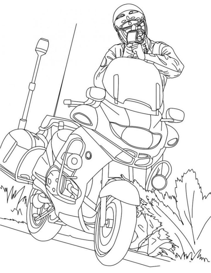 Free Printable Motorcycle Coloring Pages