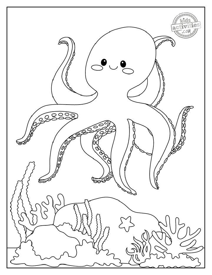 Free Printable Octopus Coloring Pages
