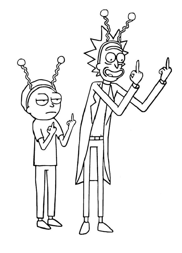 15 Free Rick and Morty Coloring Pages for Kids and Adults