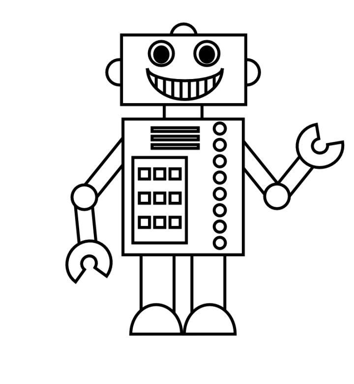 Free Printable Robot Coloring Pages