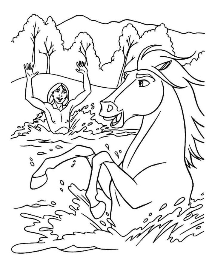 Free Printable Spirit Riding Coloring Pages